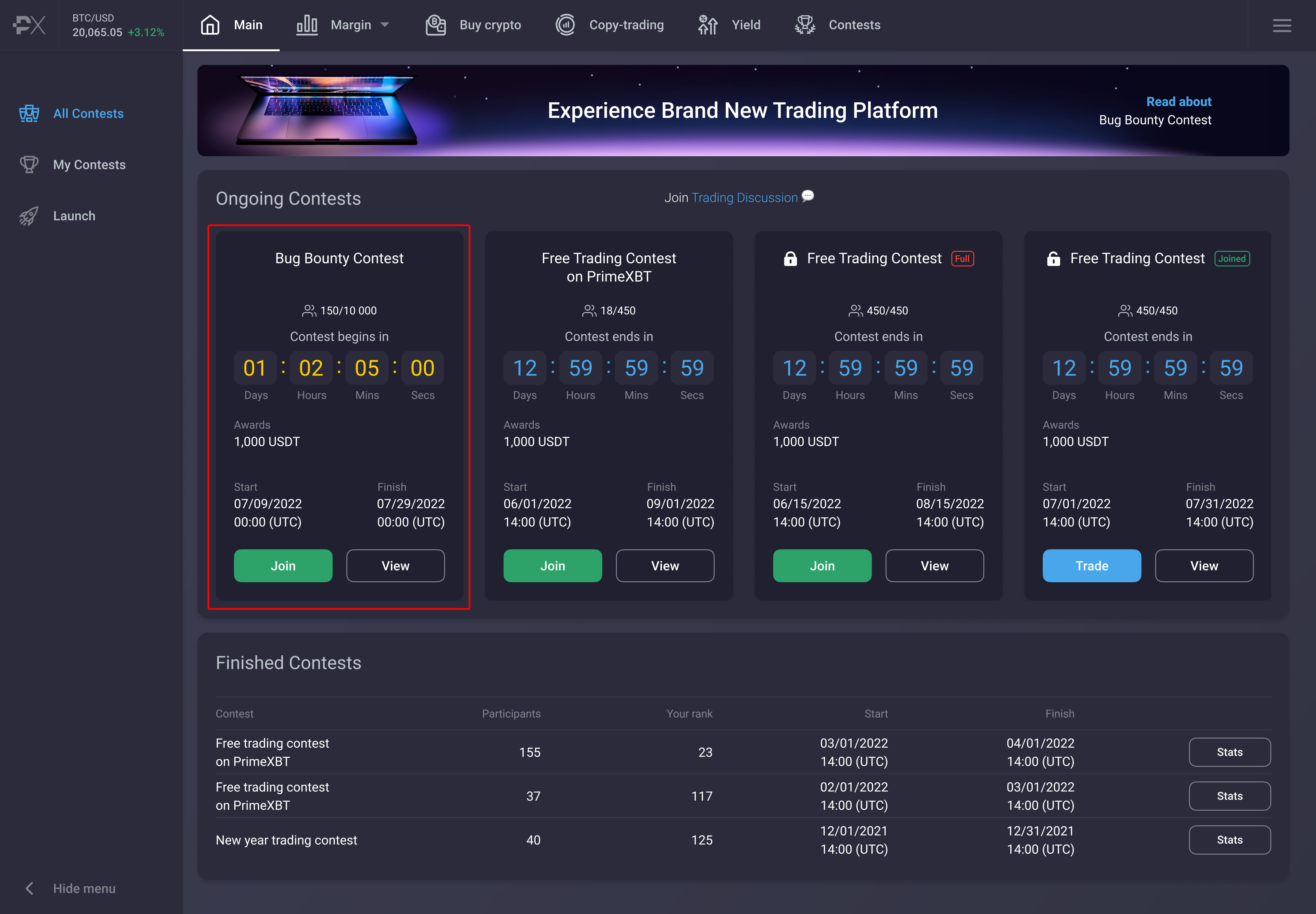 $100,000 Bug Bounty Contest - Test Drive The New Coin Market Pro Platform - Group 1145
