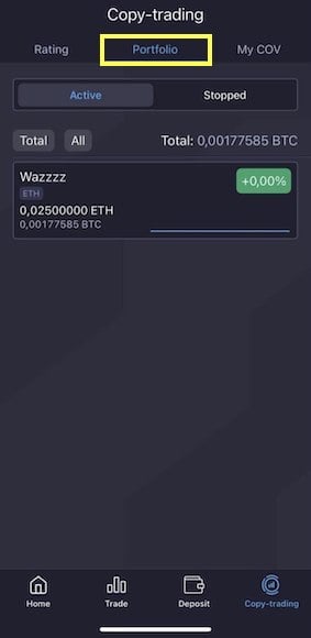 Following Now Implemented Into Coin Market Pro Mobile App Copy Trading Experience - 5